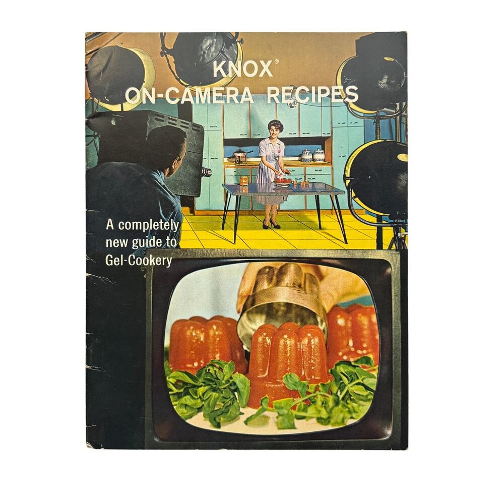 VTG Knox On Camera Recipes Cookbook on Gel-Cookery Circa 1963-49 Pages